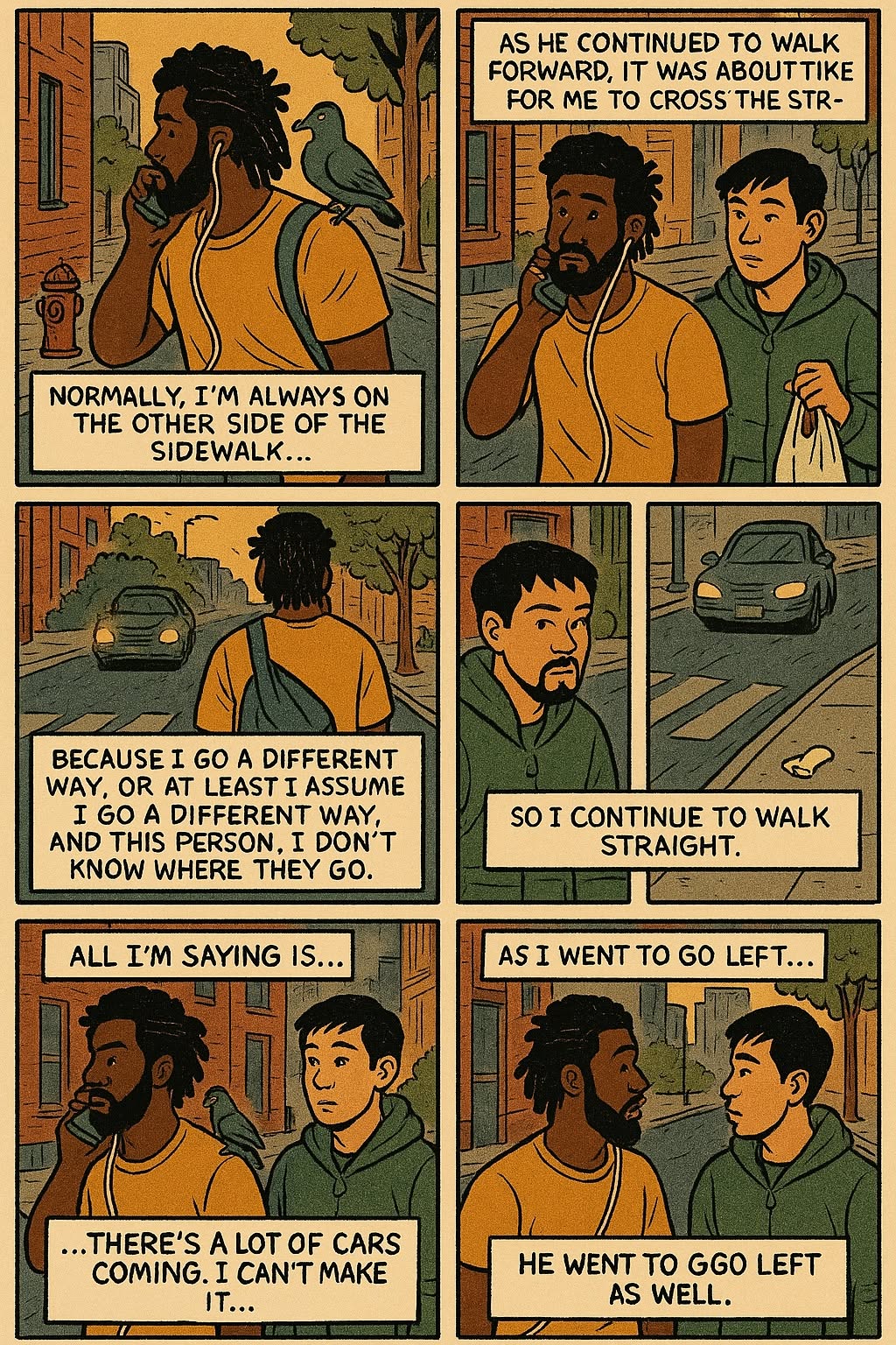 The Chicken Bone & the Crosswalk — panel 2