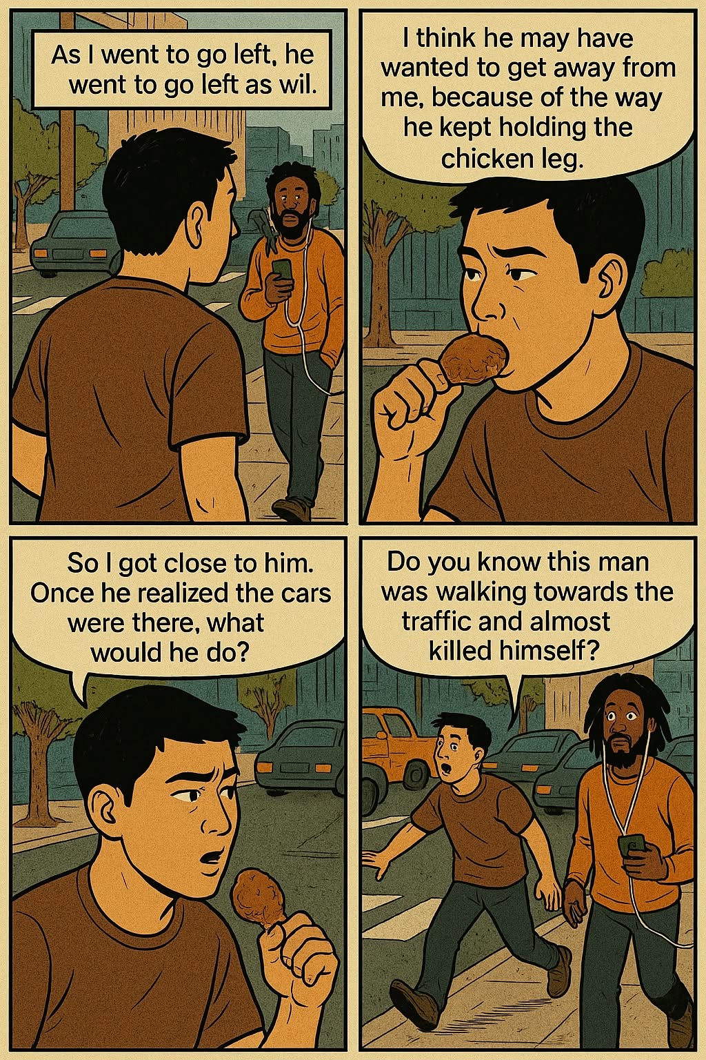 The Chicken Bone & the Crosswalk — panel 4